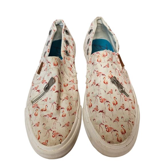 Blowfish Malibu Slip-on Sneakers Flamingo Print 5.5-6 - Picture 7 of 8